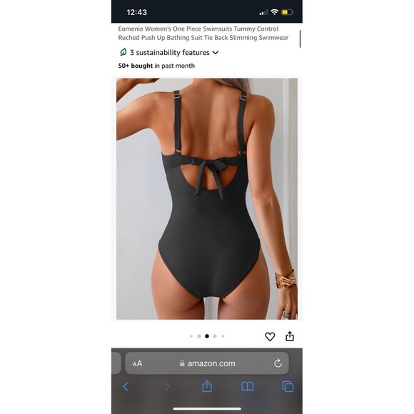 One Piece Swimsuit New - Picture 2 of 8